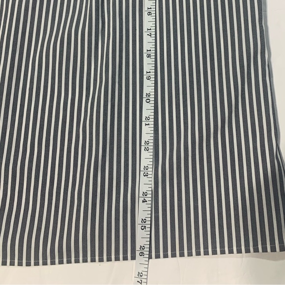 Talbots grey and white striped women’s blouse - Picture 10 of 12
